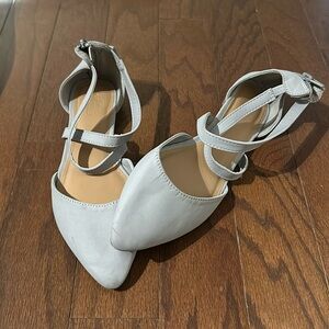 Gray Suede Flats